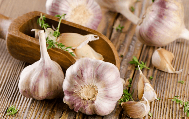 Garlic is used to remove parasites
